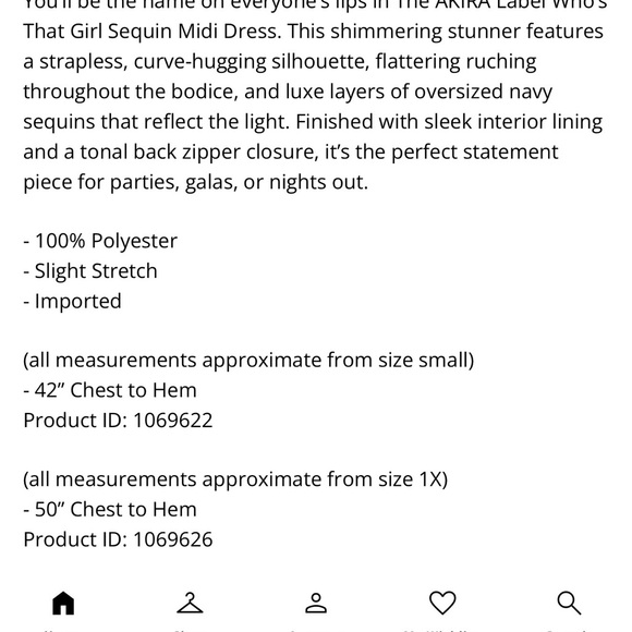 Elegant Strapless Sequin Dress in Blue - Picture 10 of 13